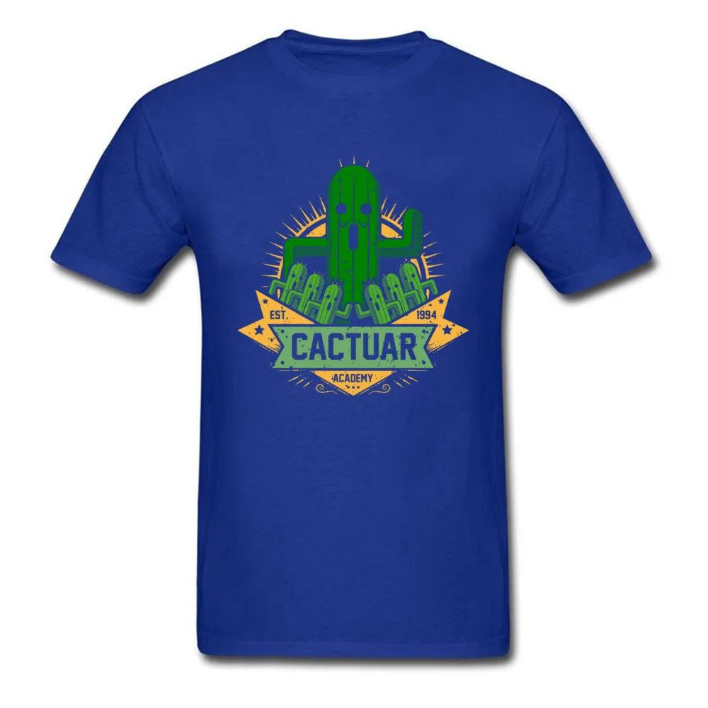 Round Neck cactuar academy 9072 Pure Cotton Mens Top T-shirts Casual Short Sleeve Tops & Tees Latest Party Tee Shirt cactuar academy 9072 blue