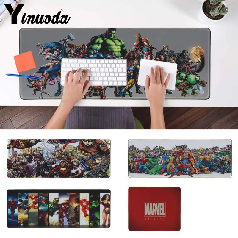 

Yinuoda Vintage Cool Marvel Superhero Keyboards Mat Rubber Gaming mousepad Desk Mat Speed/Control Version Large Gaming Mouse Pad