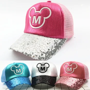 

Baby boy girl hat Children M sequins summer outdoor sun protection cap baby breathable mesh baseball cap kids Snapback beanies