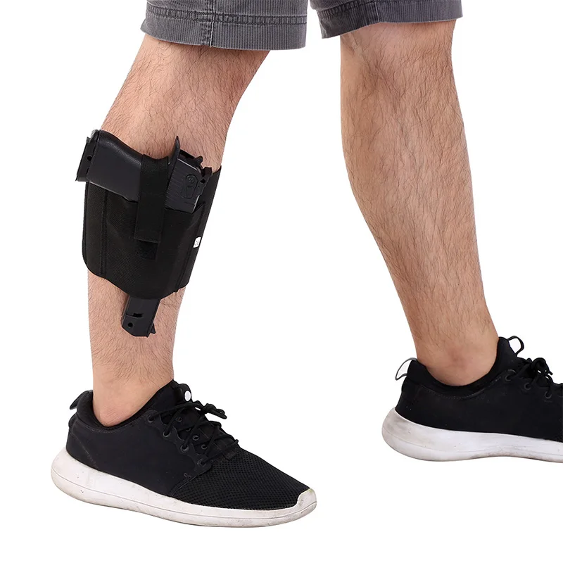 

Tactical Padded Concealed Adjustable Holster Strap Belt Leg Ankle Gun Holster Pouches Black Hunting Bag Belt Outdoor New