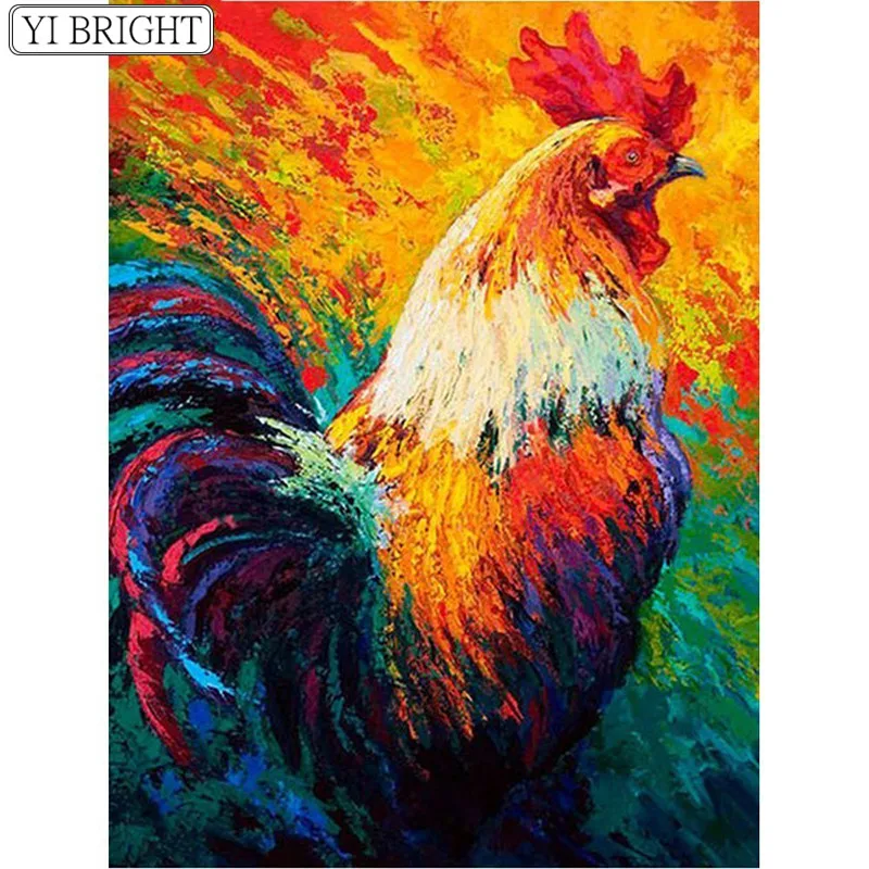 

Diamond Embroidery Animals Diamond Mosaic Picture Of Rhinestones 5D DIY Diamond Painting Chicken Full Drill Round XY1