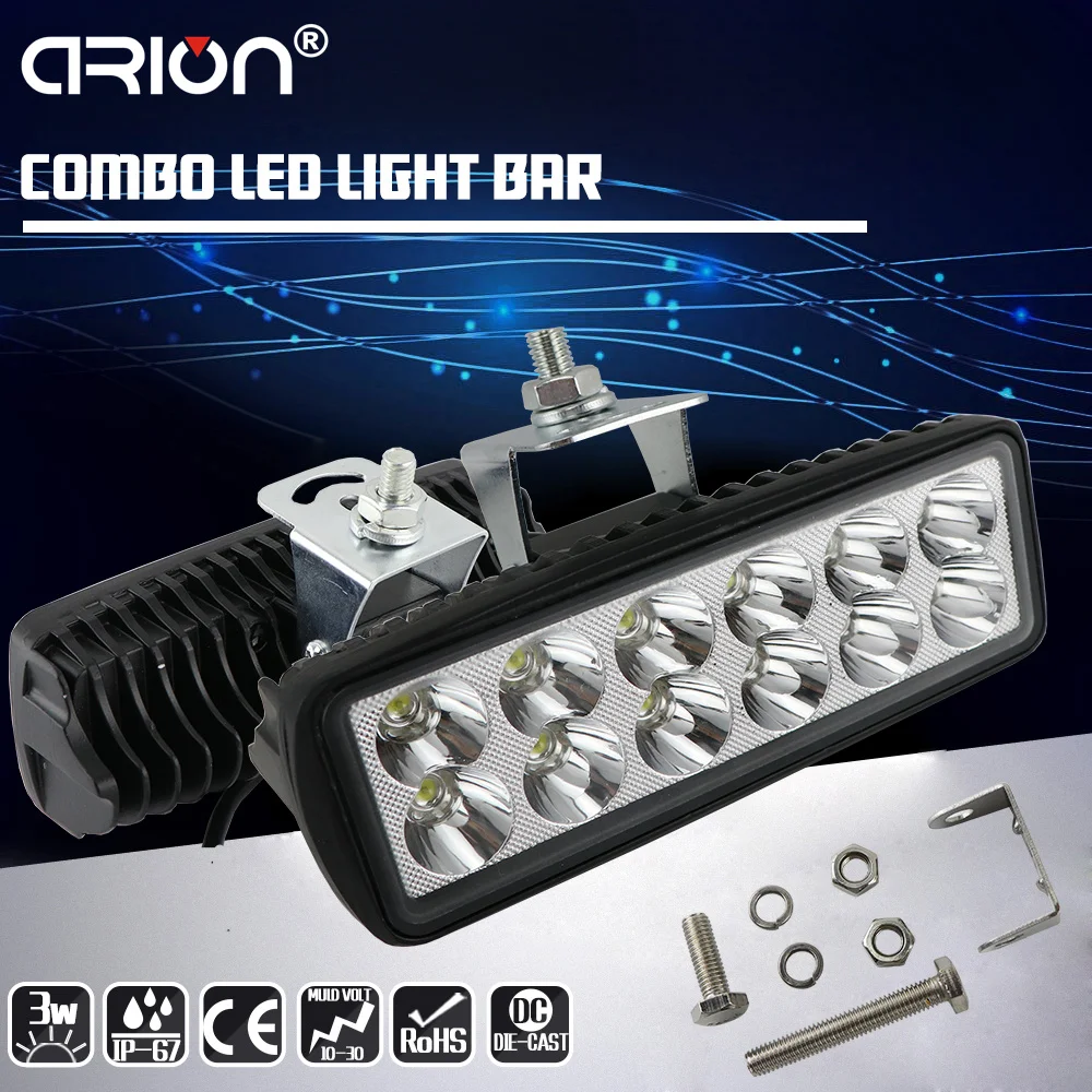 Боковой светящийся светодиодный рабочий светильник CIRION 4 дюйма 60 Вт фара