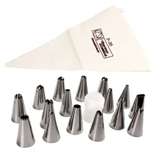 Кухонные инструменты для украшения торта, русский тюльпан, роза, глазурь, насадки для выпечки, металлические наборы