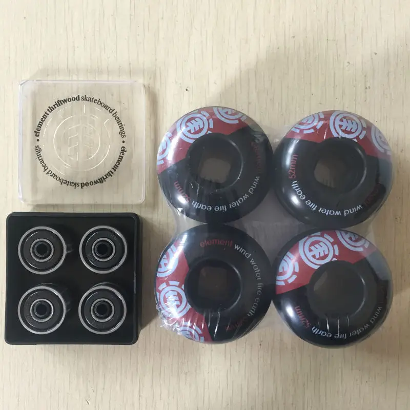 

New High-Quality Element Size 52mm Skate Wheels with Five colors & Skateboard Parts Element ABEC-3 Skateboard Bearings