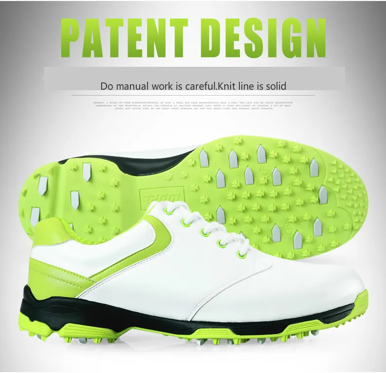 PGM лакированные дизайнерские женские туфли для гольфа противоскользящие женские ультралегкие водонепроницаемые дышащие износостойкие кроссовки для гольфа