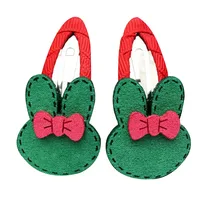 2 шт./пара, заколки для волос из металлического сплава для девочек, заколки для волос с мультяшным Кроликом, цветком и сердечком, BB заколки для волос, милый шарф на застежке