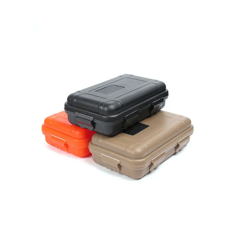 

Outdoor Shockproof Waterproof Boxes Survival Airtight Case Holder For Storage Matches Small Tools EDC Travel Sealed Containers