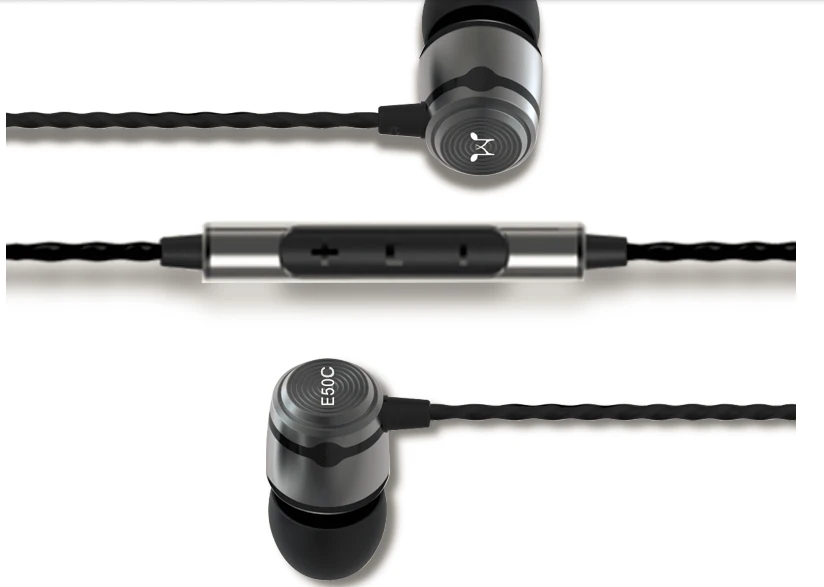 SoundMAGIC E50C Super Bass Звук Наушники Hi-Fi наушники стерео наушники-вкладыши Наушники с микрофоном и пультом дистанционного управления для всех смартфонов