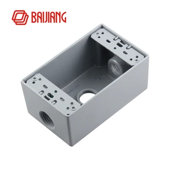 

118mm us Socket Switch Box, aluminum cast iron mounted box US standard wall switch bottom box