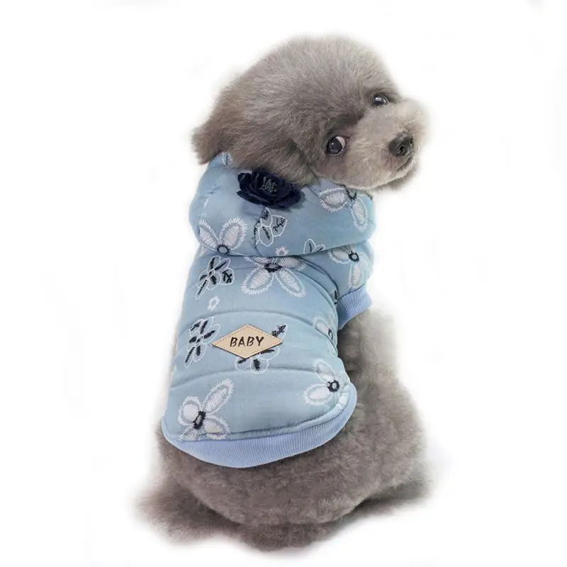 Роскошное зимнее пальто для собаки теплое домашнее животное собака платье пальто Комбинезоны для домашних животных зимняя одежда для собак Одежда для маленьких собак