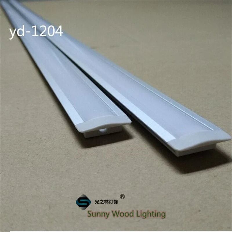 10set/lot 2meters length aluminium profile for led strip embedded aluminium housing. 12mm PCB board underground tape channel