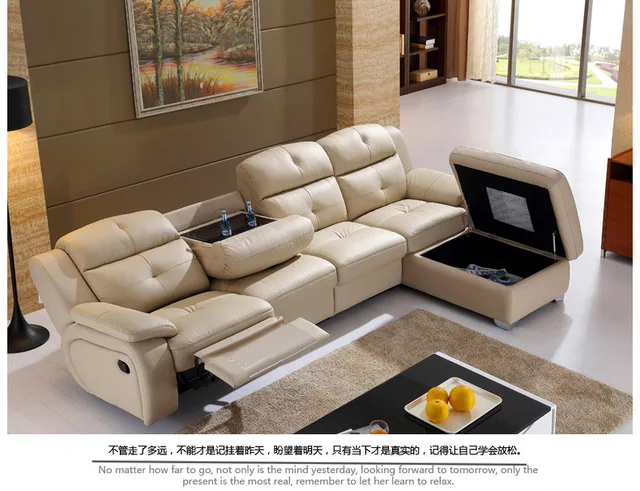 Us 1044 05 5 Off Living Room Sofa Set L Corner Recliner Electric Couch Genuine Leather Sectional Sofas Muebles De Sala Moveis Para Casa In