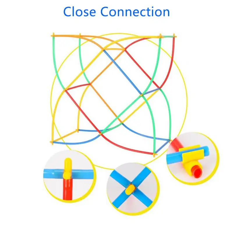 4D космические соломенные щелкающие блоки, сборные блоки, игрушки, детские игрушки из соломинок, пипетка, сшивающая сборка, соломенная игрушка