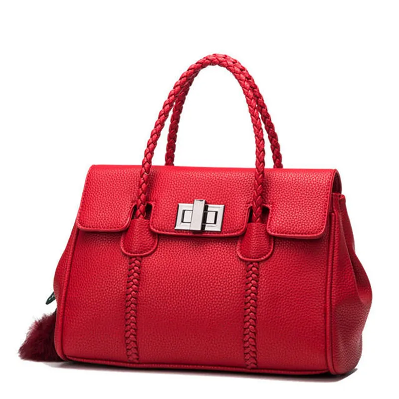 

2019 LEATHER HANDBAGS LYCHEE HANDBAGS SINGLE SHOULDER DIAGONAL LADIES HANDBAGS KOREA BIG PLATINUM WRIST COWHIDE HANDBAGS WALLET