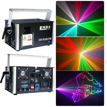 

4w RGB Animation Laser Show Equipment 4000mw stage dj light disco 30-40k scanner dmx auto sound ilda sd