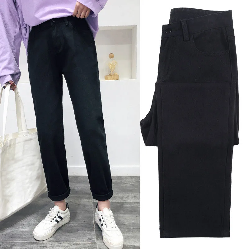 jeans woman plus size black beige green mom jeans high waisted boyfriend jeans for women Straight Casual Cotton 2019 fashion jeans woman plus size black beige green mom jeans high waisted boyfriend jeans for women Straight Casual Cotton 2019 fashion