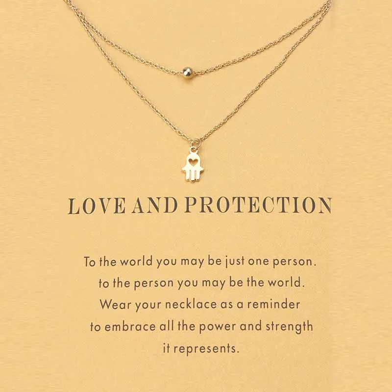 Новое Золотое ожерелье желаний с карточкой якорь кулон короткая цепь колье ожерелье для женщин ювелирные изделия как подарок - Окраска металла: 7