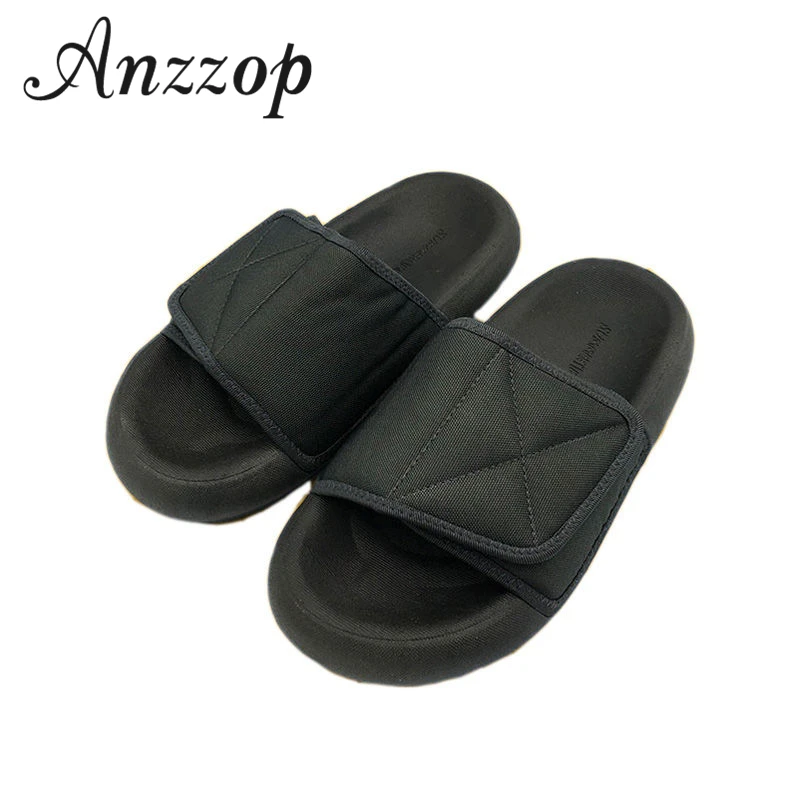 

2019 new trend slippers female ins hip-hop style beach female summer wear street lovers thick bottom bread sandals large size