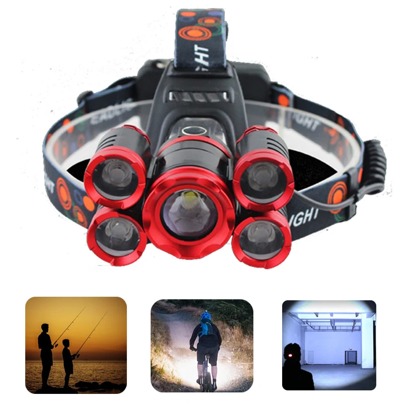 

Fishing Head Lamp LED Headlamp 10000Lumens Head Flashlight Head Torch Headlights For Outdoor Finshing Light Linterna Led Cabeza
