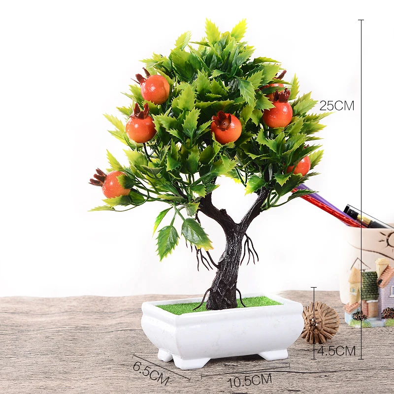 

Artificial Fruits Potted Tangerines Lemons Lemons Peach Party Wedding Furniture Green Decorations Pot Plants Flowers