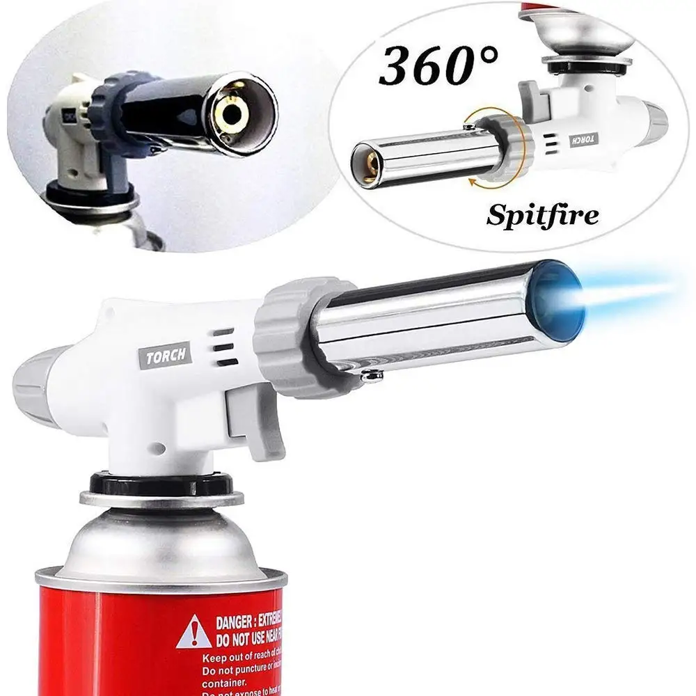 

Professional Butane Cooking Torch for Pastries Desserts Blazing Soldering Camping Jewelry Butane not included