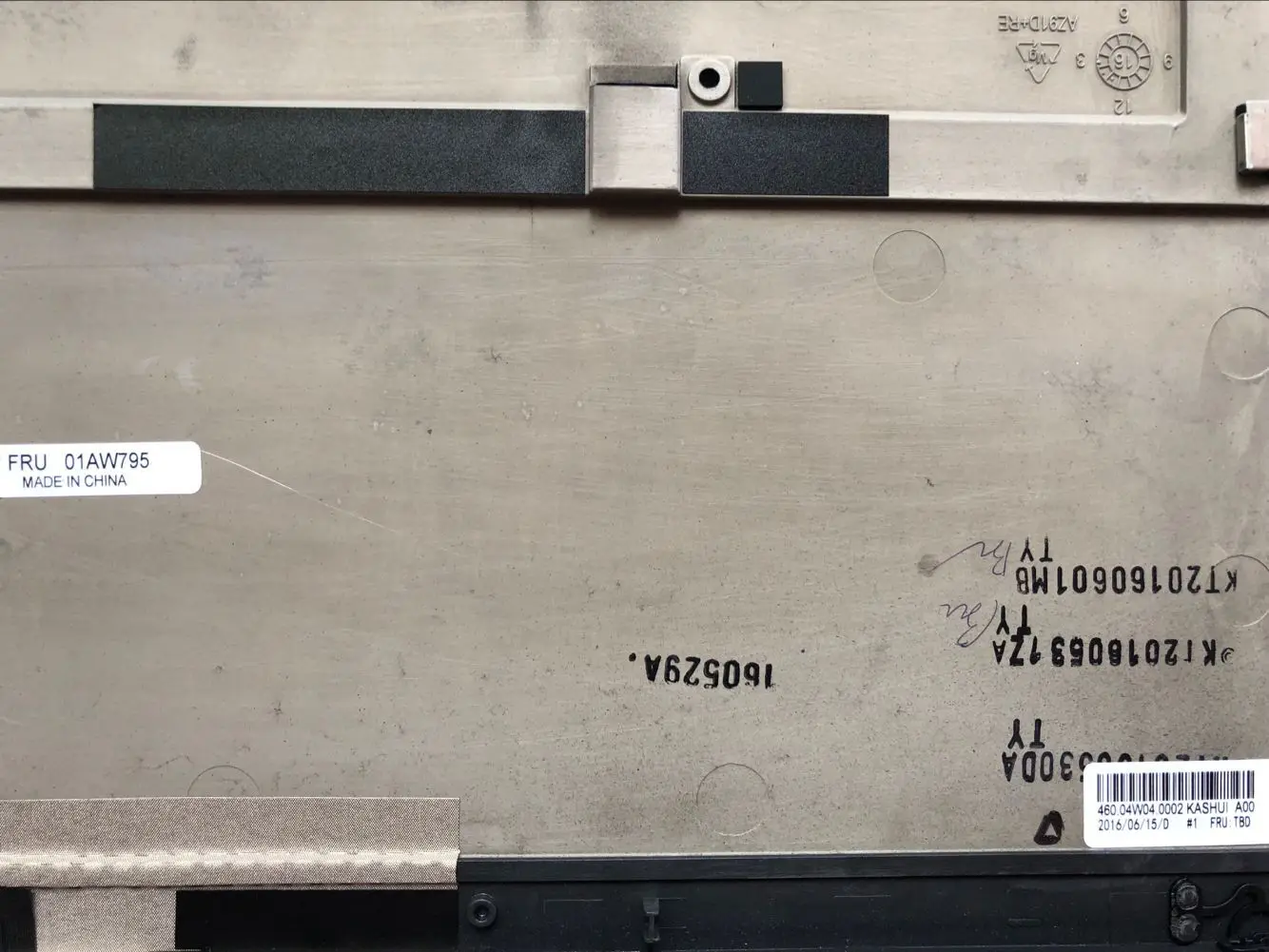 / ЖК-задняя крышка черный w/o frame L чехол для ThinkPad X1 Tablet 1st Gen 01AW795 01AW751 ЖК-задняя крышка