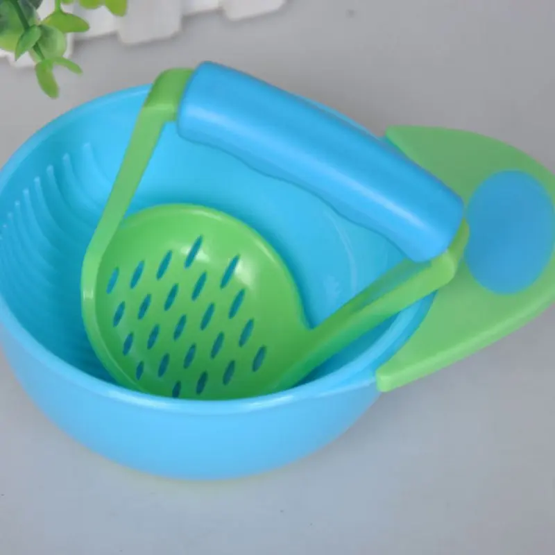 Baby Kid Learn Dishes Grinding Bowl Handmade Grinding Food Supplement