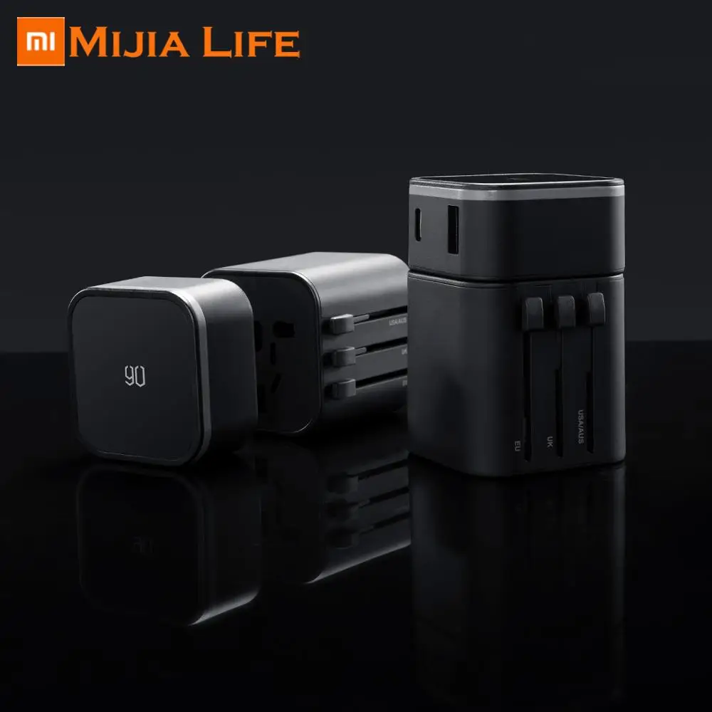 

Original Xiaomi 90Fen 2-in-1 multi-function conversion plug Multinational applicable Flame retardant shell Overload protection