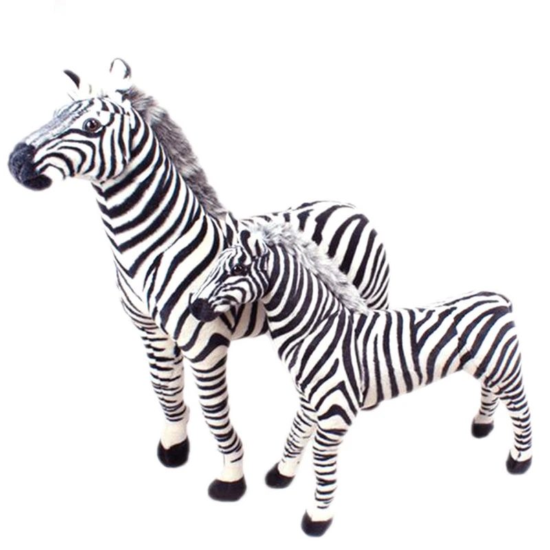 Dorimytrader Lovely Simulation Animal Zebra Plush Toy Large Stuffed (6)