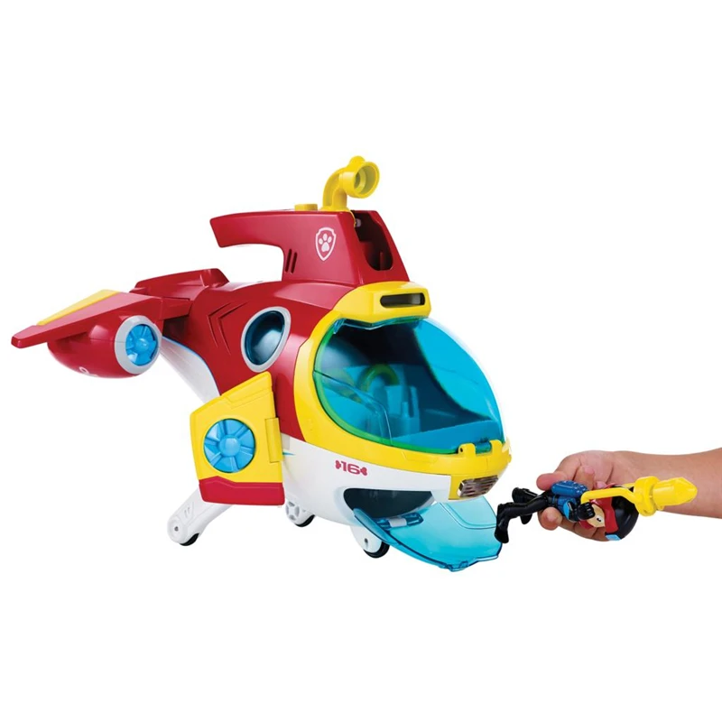 

Paw Patrol Dog toy Submarine Ryder Sea Rescue Sub Patroller Music Sound Light Base Action Figure Model Toys for children Gifts