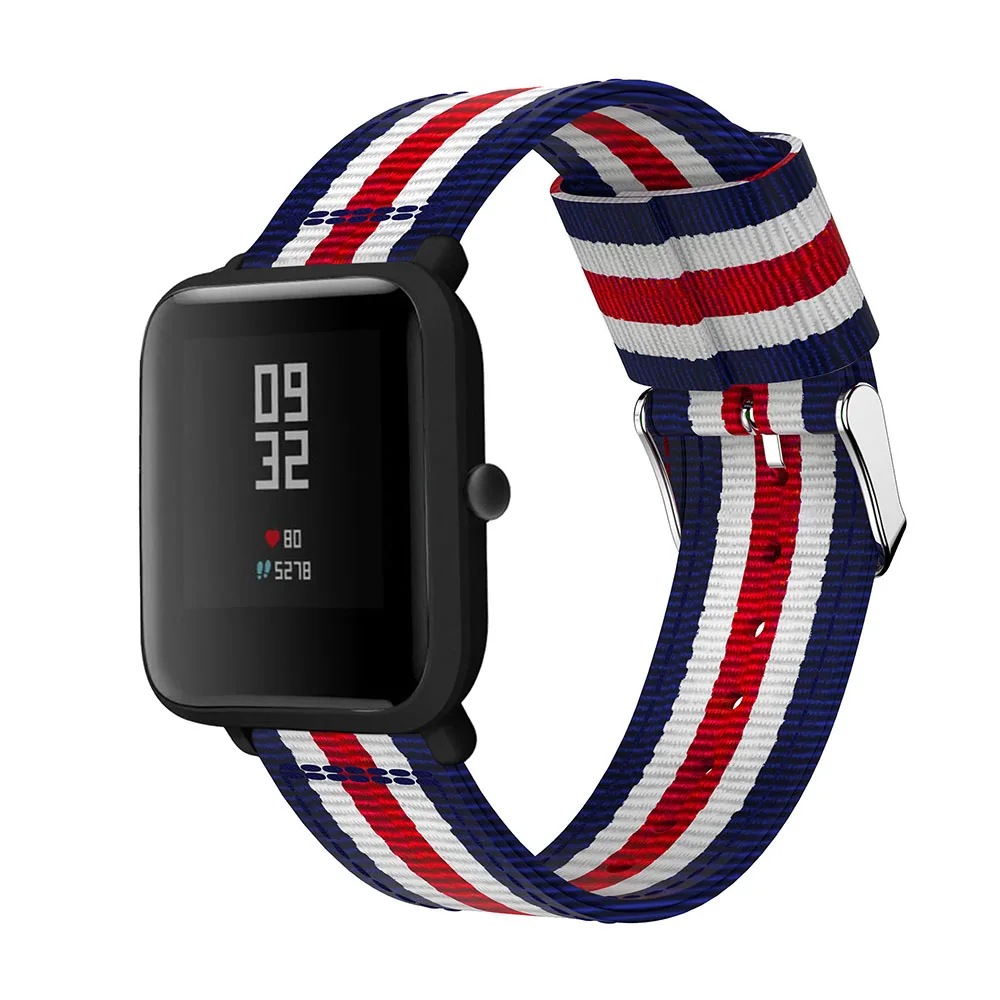 Ремешок нейлоновый для Xiaomi Huami Amazfit Bip BIT PACE Lite спортивный браслет смарт часов