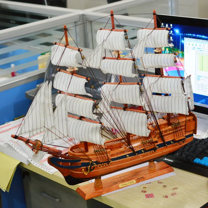 Diy Wooden 60 51cm Boat Ship Craft Rudder Large Sailboat Figurine Diy Wooden 60 51cm Boat Ship Craft Rudder Large Sailboat Figurine Nautical Decor Wood Gift Home Decoration Accessories In Figurines Miniatures