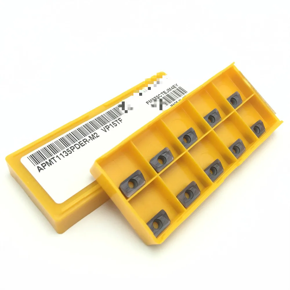 100PCS APMT1135 PDER M2 VP15TF Carbide Inserts Lathe Milling Mill Cnc Tools