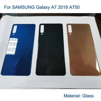 

10pcs/lot Back Battery Cover Rear Door Glass Housing Case For Samsung Galaxy A7 2018 A750 SM-A750 Replacement Parts