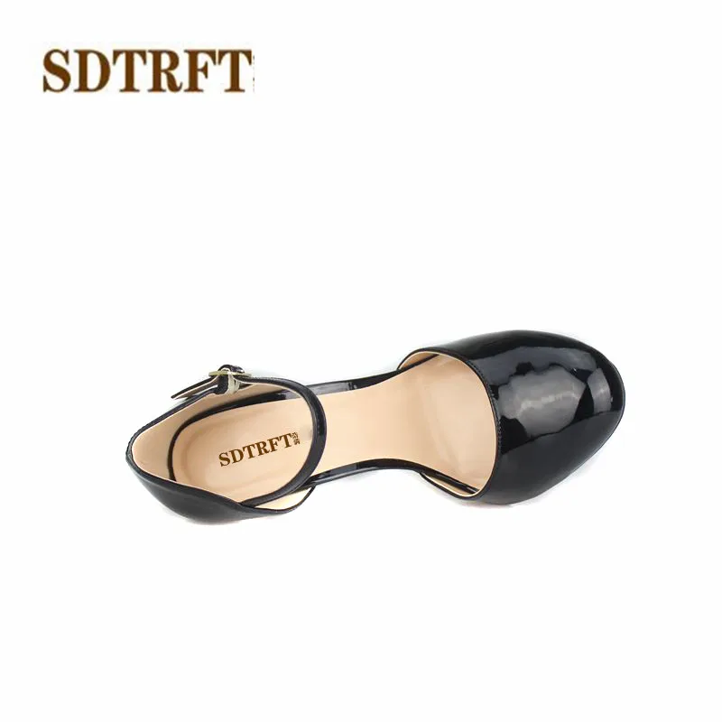 SDTRFT ladies Stilettos 13cm thin high heels sexy Cosplay D'Orsay Buckle pumps women's wedding shoes Plus:45 46 47 48 49 50