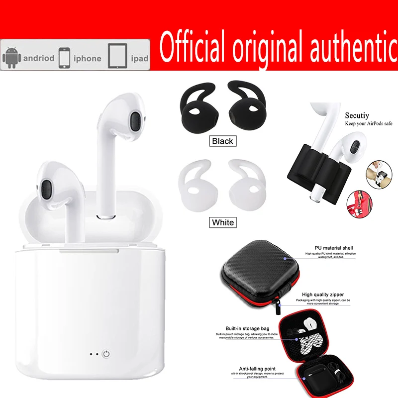 

Bluetooth Earphones Earbuds Wireless Headset TWS Double Twins Stereo Music Headphone For iPhone 6 Samsung Android Xiaomi Huawei