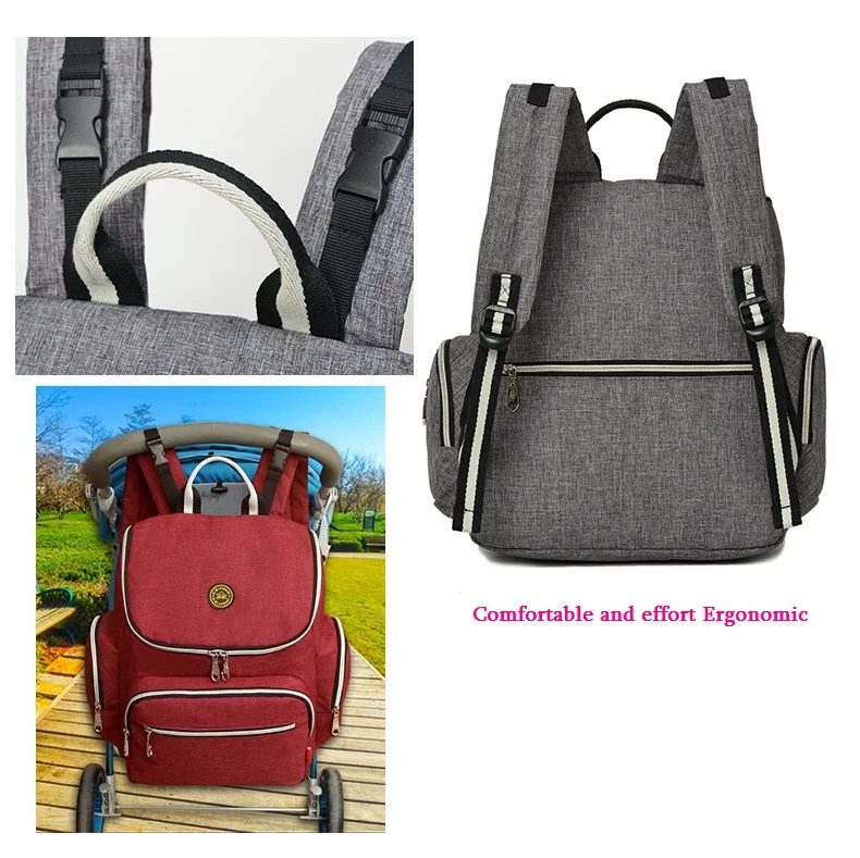 Дорожная модная детская сумка, многофункциональная сумка для мамы, сумка для коляски, большие детские пеленки, сумки для подгузников, детские пеленки, рюкзак
