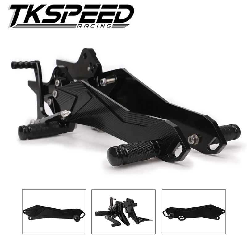 

CNC Motorcycle Footrest Adjustable Motor Rearset Rear Set Foot Pegs For Kawasaki Z800 Z 800 2013 2014 2015 2016