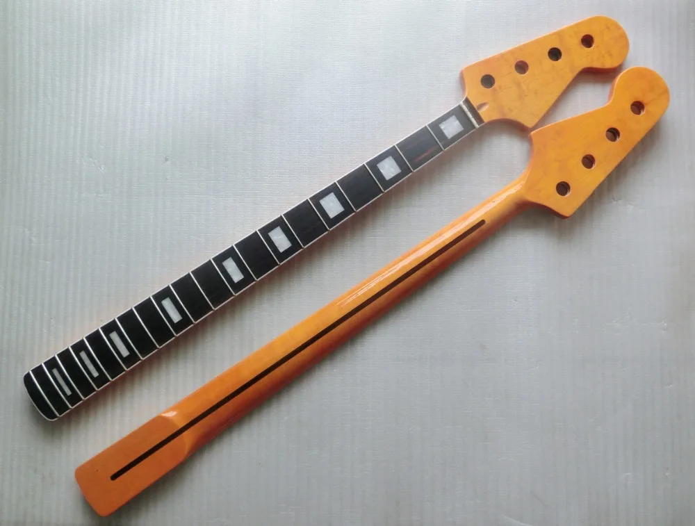 free shipping Gloss finished J bass neck 20 Fret 4 string Canadian maple bass neck rosewood