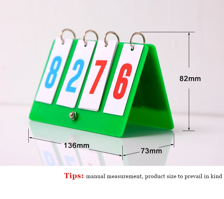 ПВХ табло с цифрами для спортивных мероприятий настольная игра Складная и портативная металлическая пряжка пластиковая пластина двух цветов