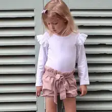 Шорты для маленьких девочек с рисунком принцессы; летние детские шорты для девочек; одежда для малышей; шорты с бантом и деревянными ушками; штаны