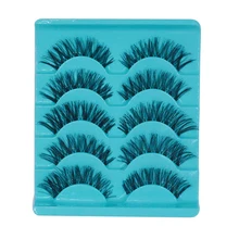5 пар прозрачных накладных ресниц грязный крест толстые натуральные накладные ресницы Макияж Советы Bigeye Длинные Накладные ресницы