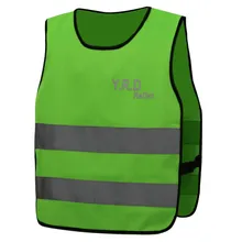 Лидер продаж зеленый цвет высокая видимость детский жилет безопасности