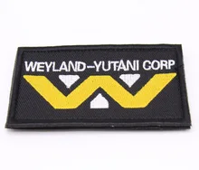 Weyland yutani corporation corp melhores mundos remendo militar tático WEYLAND-YUTANI remendo distintivo para mochila jaqueta
