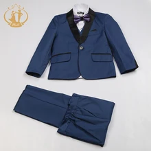 Nimble Blue Suit for Boy Costume Enfant Garcon Mariage Kids Wedding Suit Blazer Boys Suits for Weddings Boys Tuxedo nimble suit for boy terno infantil costume enfant garcon mariage boys suits for weddings costume garcon mariage boy suits formal