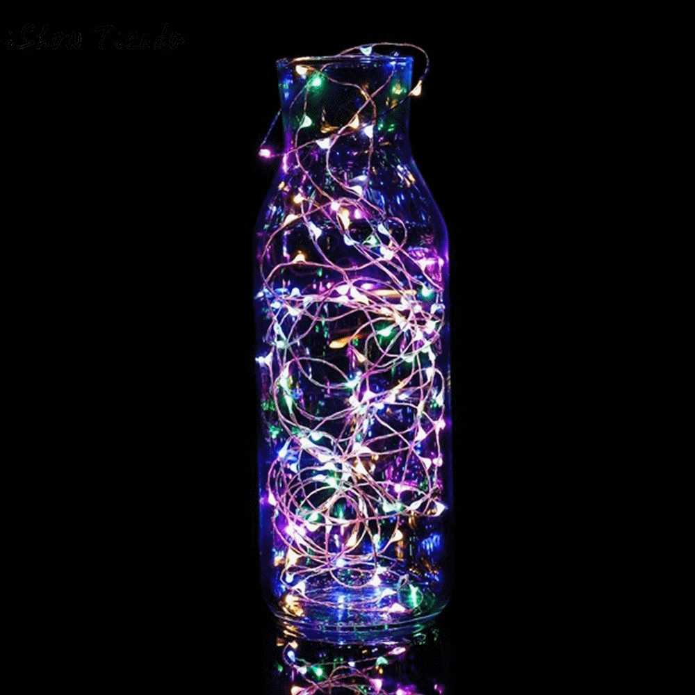 Креативный DIY 1 м струнный Сказочный светильник 10 Светодиодная лампа; аккумулятор для новогодних свадеб, рождественских елок, свадебных украшений для дома