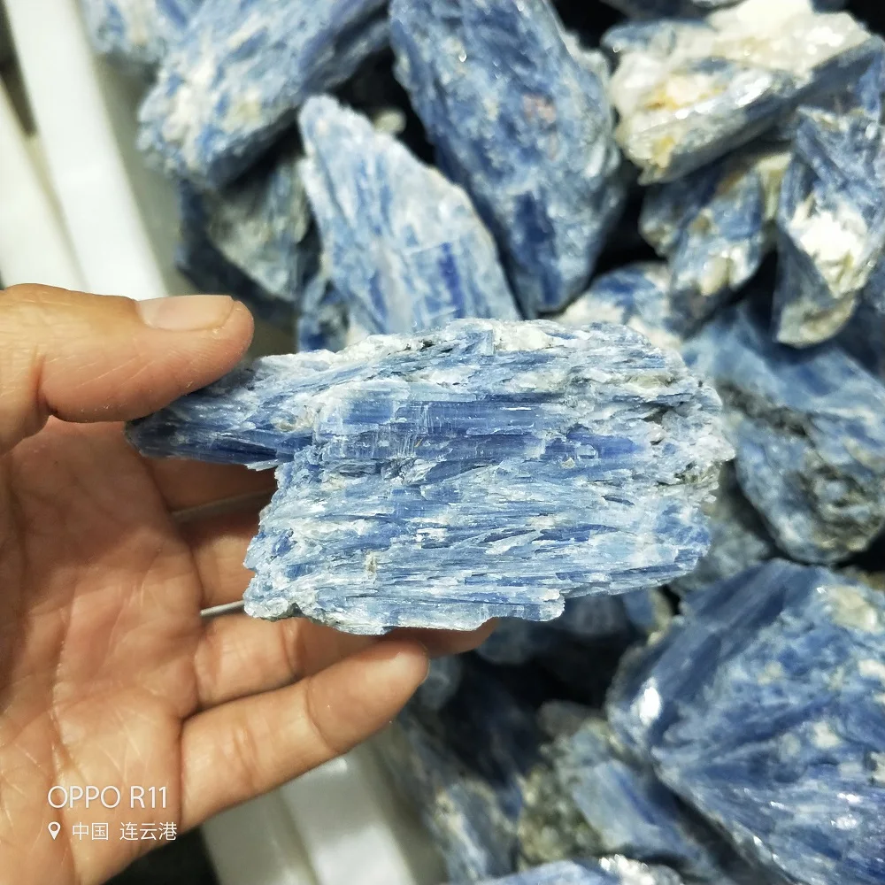 Натуральный кристаллический камень Голубой Кианит минералы сырой цианит грубая сапфир дисфеновый Кристалл Нефрит Кварц