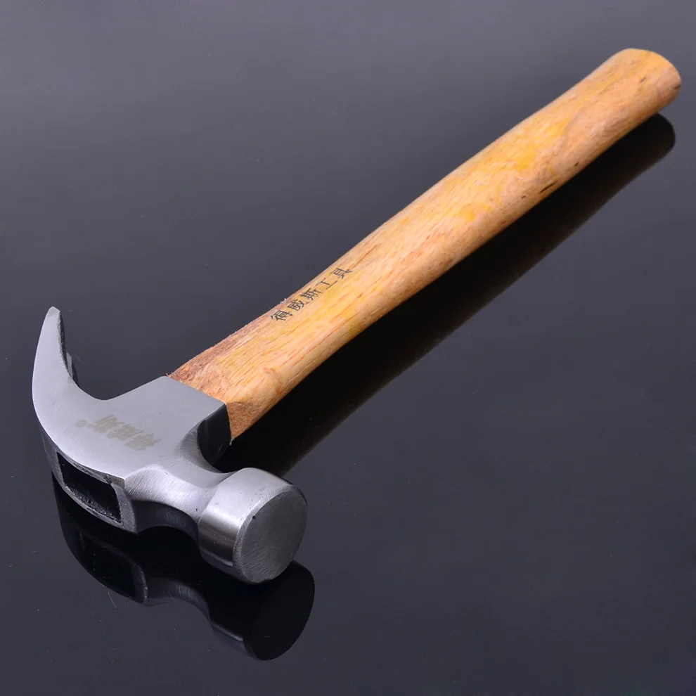 It's hardware industrial grade tool claw hammer wooden handle claw