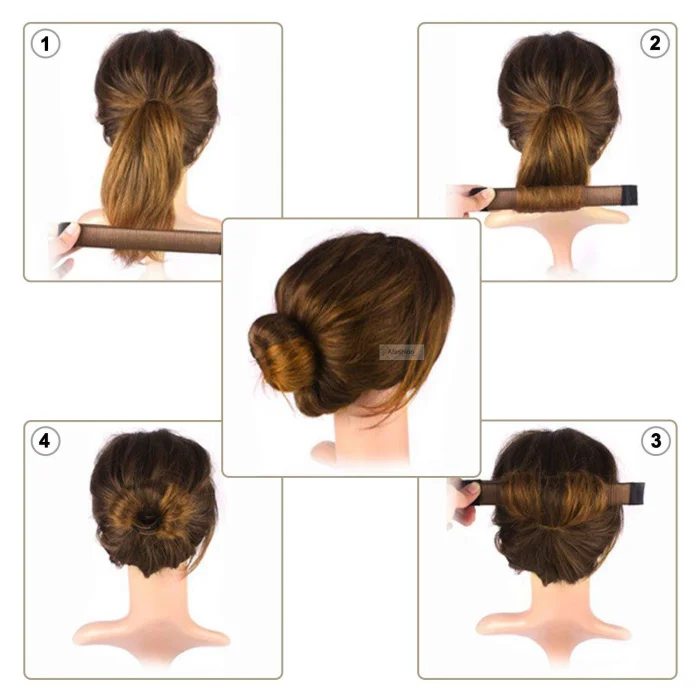 1pc Magic Hair Bun Maker Donut DIY Curler Roller French Hair Twist braid Doughnuts Accessories Hair styling Tools