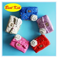 Bestkid сумки! Цветные сумки-мессенджеры с жемчугом и цветами для маленьких девочек; вечерние сумки для малышей; сумочки для монет для подростков; новые сумки для детей; SMT051